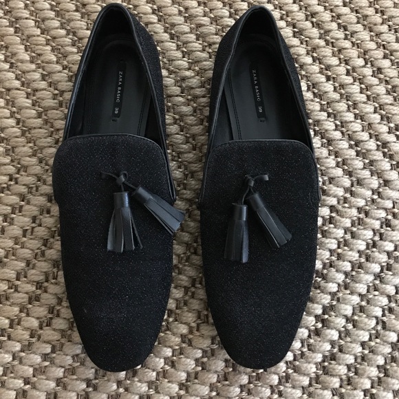 Zara Shoes - Black party loafers